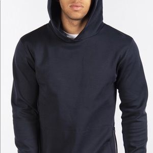Side-Zip pullover hoodie